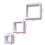 Cube Shelf Set 3 Pieces White by vidaXL, Shelves and shelves - Ref: Foro24-240347, Price: 30,99 €, Discount: %