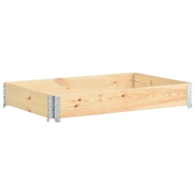 Solid pine wood pallet box 100x150 cm by vidaXL, Loading platforms and pallets - Ref: Foro24-310058, Price: 59,73 €, Discount: %