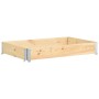 Caja de palés de madera maciza de pino 100x150 cm de vidaXL, Plataformas de carga y palés - Ref: Foro24-310058, Precio: 59,73...