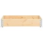 Caja de palés de madera maciza de pino 100x150 cm de vidaXL, Plataformas de carga y palés - Ref: Foro24-310058, Precio: 60,10...