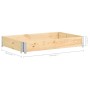 Caja de palés de madera maciza de pino 100x150 cm de vidaXL, Plataformas de carga y palés - Ref: Foro24-310058, Precio: 59,73...