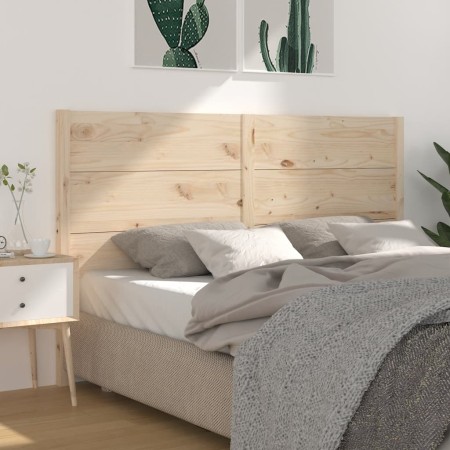 Solid pine wood headboard 156x4x100 cm by vidaXL, Headboards and footboards - Ref: Foro24-833197, Price: 95,35 €, Discount: %