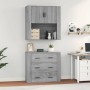 Hohes Sideboard aus grauem Sonoma-Sperrholz von vidaXL, Sideboards - Ref: Foro24-3185389, Preis: 169,47 €, Rabatt: %