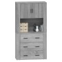 Hohes Sideboard aus grauem Sonoma-Sperrholz von vidaXL, Sideboards - Ref: Foro24-3185389, Preis: 169,47 €, Rabatt: %