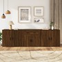 Sideboards 3 pieces oak brown plywood by vidaXL, Sideboards - Ref: Foro24-3185422, Price: 225,93 €, Discount: %