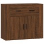 Sideboards 3 pieces oak brown plywood by vidaXL, Sideboards - Ref: Foro24-3185422, Price: 225,93 €, Discount: %