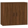 Sideboards 3 pieces oak brown plywood by vidaXL, Sideboards - Ref: Foro24-3185422, Price: 225,93 €, Discount: %