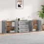 Sideboards 3 pieces cement gray plywood by vidaXL, Sideboards - Ref: Foro24-3185403, Price: 270,93 €, Discount: %