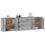 Sideboards 3 pieces cement gray plywood by vidaXL, Sideboards - Ref: Foro24-3185403, Price: 270,93 €, Discount: %