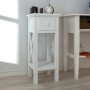 Mesita auxiliar con cajón blanca de vidaXL, Mesas auxiliares - Ref: Foro24-241147, Precio: 70,85 €, Descuento: %