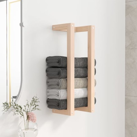 Solid pine wood towel rack 23x18x60 cm by vidaXL, Towel racks - Ref: Foro24-833267, Price: 17,11 €, Discount: %