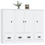 Hohe Sideboards, 3 Stück, weißes Sperrholz von vidaXL, Sideboards - Ref: Foro24-3185295, Preis: 230,03 €, Rabatt: %