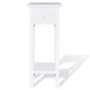 Mesita auxiliar con cajón blanca de vidaXL, Mesas auxiliares - Ref: Foro24-241147, Precio: 70,85 €, Descuento: %