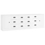 Aparadores 3 uds madera contrachapada blanco brillo de vidaXL, Aparadores - Ref: Foro24-3185289, Precio: 265,56 €, Descuento: %