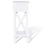 Mesita auxiliar con cajón blanca de vidaXL, Mesas auxiliares - Ref: Foro24-241147, Precio: 70,85 €, Descuento: %