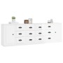 Aparadores 3 uds madera contrachapada blanco brillo de vidaXL, Aparadores - Ref: Foro24-3185289, Precio: 265,56 €, Descuento: %