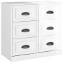 Aparadores 3 uds madera contrachapada blanco brillo de vidaXL, Aparadores - Ref: Foro24-3185289, Precio: 265,56 €, Descuento: %