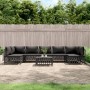 8-teiliges Gartenmöbel-Set mit anthrazitfarbenen Stahlkissen von vidaXL, Gartensets - Ref: Foro24-3186917, Preis: 640,99 €, R...