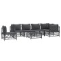 7-piece garden furniture set with anthracite steel cushions by vidaXL, Garden sets - Ref: Foro24-3186889, Price: 562,49 €, Di...