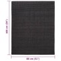 Alfombra de sisal para rascador negro 80x100 cm de vidaXL, Accesorios de muebles para gatos - Ref: Foro24-3203433, Precio: 51...