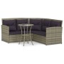 L-shaped sofa set 2 pieces with gray synthetic rattan cushions by vidaXL, Garden sets - Ref: Foro24-319658, Price: 331,99 €, ...