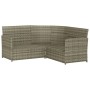 L-shaped sofa set 2 pieces with gray synthetic rattan cushions by vidaXL, Garden sets - Ref: Foro24-319658, Price: 331,99 €, ...