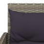 L-shaped sofa set 2 pieces with gray synthetic rattan cushions by vidaXL, Garden sets - Ref: Foro24-319658, Price: 331,99 €, ...