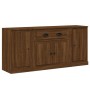 Sideboards 3 pieces plywood brown oak by vidaXL, Sideboards - Ref: Foro24-3185278, Price: 150,99 €, Discount: %