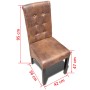 Dining chairs, 2 units, brown color. by vidaXL, dining chairs - Ref: Foro24-241157, Price: 171,99 €, Discount: %