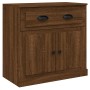 Sideboards 3 pieces plywood brown oak by vidaXL, Sideboards - Ref: Foro24-3185278, Price: 150,99 €, Discount: %