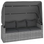 4-piece garden sofa set and gray synthetic rattan cushions by vidaXL, Garden sets - Ref: Foro24-3186649, Price: 384,59 €, Dis...