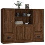 High sideboard 3 pieces oak brown plywood by vidaXL, Sideboards - Ref: Foro24-3185318, Price: 202,71 €, Discount: %