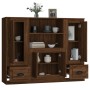 High sideboard 3 pieces oak brown plywood by vidaXL, Sideboards - Ref: Foro24-3185318, Price: 202,71 €, Discount: %