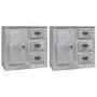 Aparadores 2 uds madera contrachapada gris hormigón de vidaXL, Aparadores - Ref: Foro24-3185227, Precio: 192,11 €, Descuento: %