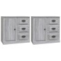 Sideboards 2 Stück Sonoma graues Sperrholz von vidaXL, Sideboards - Ref: Foro24-3185229, Preis: 193,65 €, Rabatt: %