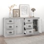 Sideboards 2 Stück Sonoma graues Sperrholz von vidaXL, Sideboards - Ref: Foro24-3185229, Preis: 193,65 €, Rabatt: %