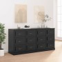 Sideboards 2 pcs black plywood by vidaXL, Sideboards - Ref: Foro24-3185280, Price: 207,37 €, Discount: %