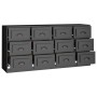 Aparadores 2 uds madera contrachapada negro de vidaXL, Aparadores - Ref: Foro24-3185280, Precio: 207,37 €, Descuento: %