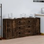 3-teilige Sideboards Sperrholz Räuchereiche von vidaXL, Sideboards - Ref: Foro24-3185252, Preis: 164,99 €, Rabatt: %