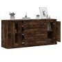 3-teilige Sideboards Sperrholz Räuchereiche von vidaXL, Sideboards - Ref: Foro24-3185252, Preis: 164,99 €, Rabatt: %