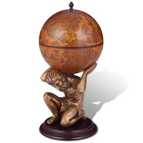 World Ball Barmöbel Atlas Design 42x42x85 cm von vidaXL, Wein- und Spirituosenschränke - Ref: Foro24-241958, Preis: 225,99 €,...