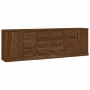 Sideboards 3 Stück Eichenbraunes Sperrholz von vidaXL, Sideboards - Ref: Foro24-3185294, Preis: 286,99 €, Rabatt: %