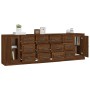 Sideboards 3 Stück Eichenbraunes Sperrholz von vidaXL, Sideboards - Ref: Foro24-3185294, Preis: 286,99 €, Rabatt: %