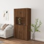 Tall oak brown plywood sideboard by vidaXL, Sideboards - Ref: Foro24-3185358, Price: 156,99 €, Discount: %