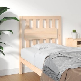 Solid pine wood bed headboard 80.5x4x100 cm by vidaXL, Headboards and footboards - Ref: Foro24-833165, Price: 47,31 €, Discou...