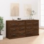 2 Stück Sideboards Sperrholz braune Eiche von vidaXL, Sideboards - Ref: Foro24-3185286, Preis: 250,05 €, Rabatt: %