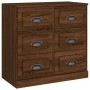 Display cabinets 2 pieces plywood brown oak by vidaXL, Sideboards - Ref: Foro24-3185286, Price: 250,05 €, Discount: %