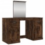 Dressing table with smoked oak mirror 130x50x132.5 cm by vidaXL, Bedroom Dressers - Ref: Foro24-3185340, Price: 137,26 €, Dis...