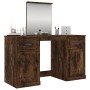 Dressing table with smoked oak mirror 130x50x132.5 cm by vidaXL, Bedroom Dressers - Ref: Foro24-3185340, Price: 137,26 €, Dis...