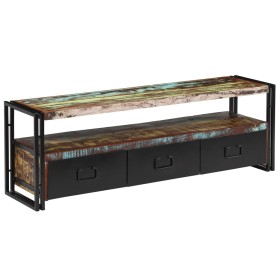 Mueble de TV madera maciza reciclada 120x30x40 cm de vidaXL, Muebles TV - Ref: Foro24-244844, Precio: 192,54 €, Descuento: %